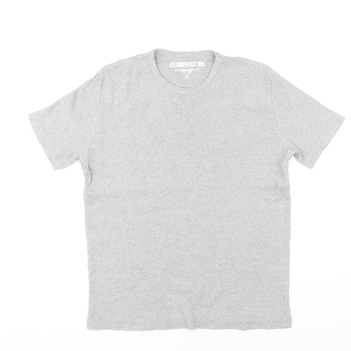 Lee Cooper Unisex Grey M Regular Fit T-Shirt