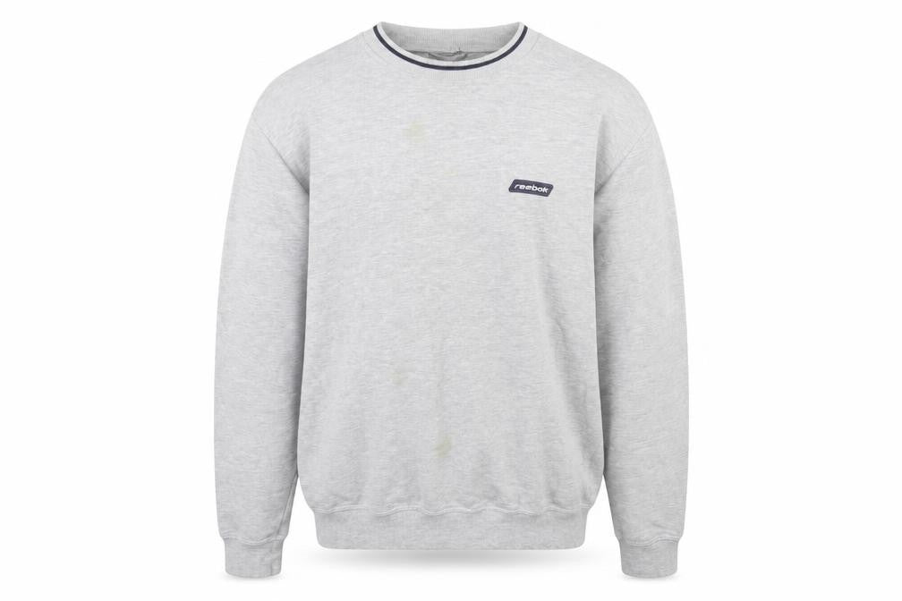 Reebok Men's Grey M Pullover Sweatshirt Logo