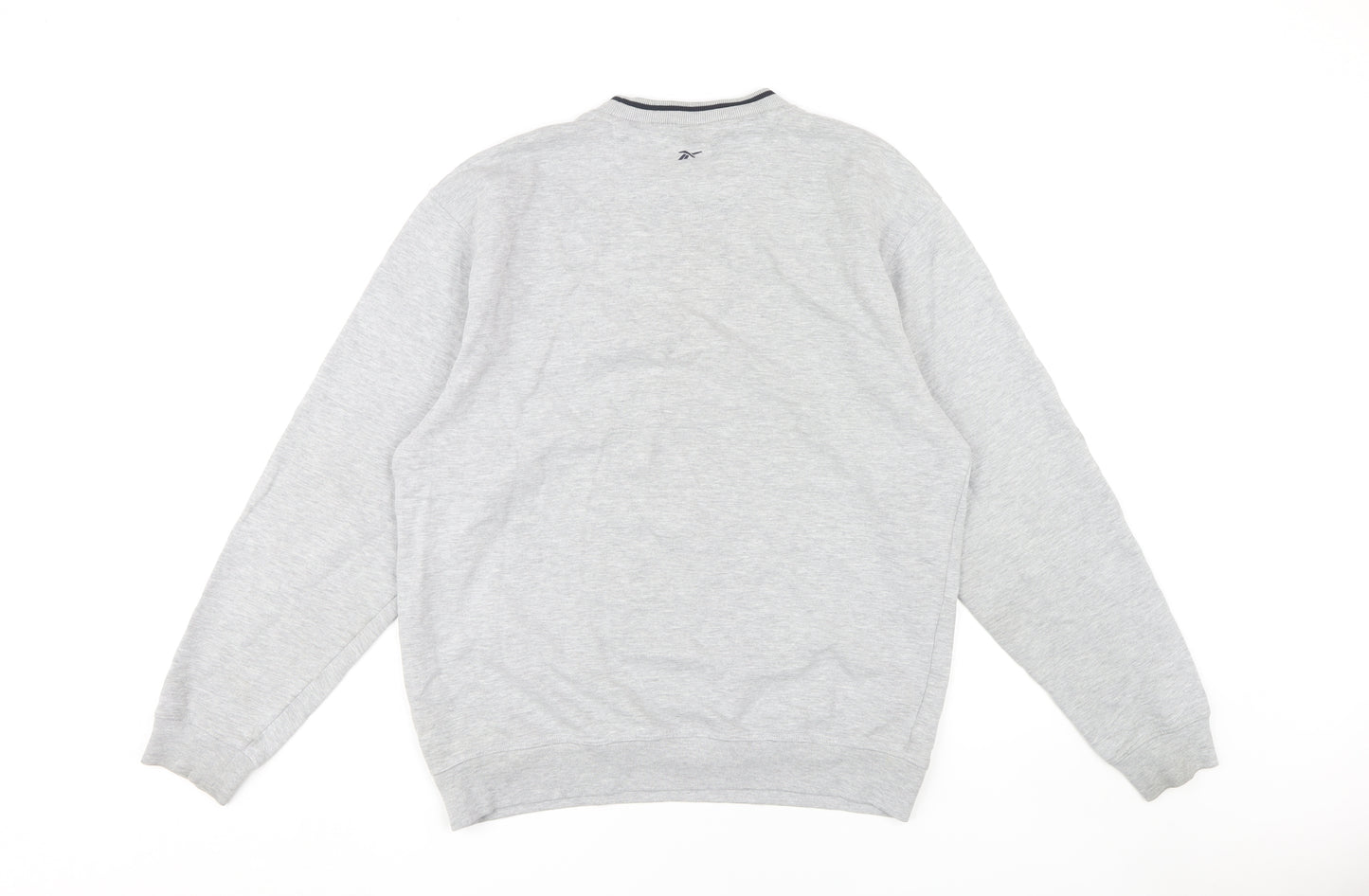 Reebok Men's Grey M Pullover Sweatshirt Logo