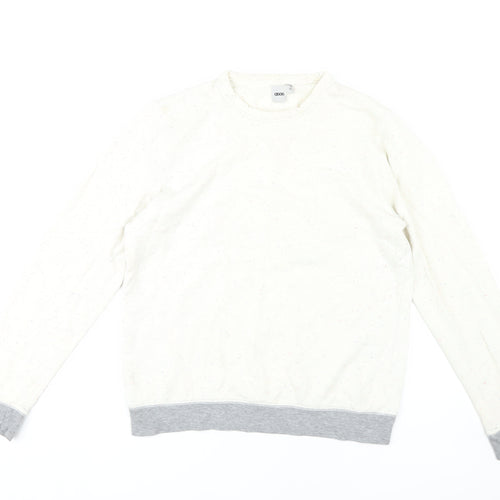 ASOS Men's White Medium Pullover Sweatshirt