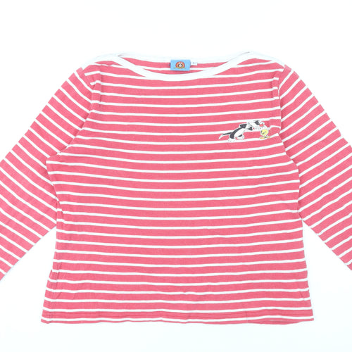 Looney Tunes Women’s Red Striped T-Shirt L