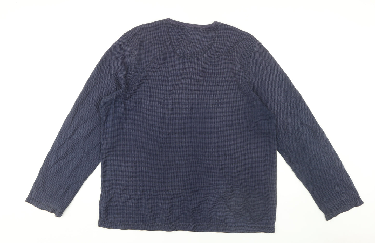 Fat Face Men's Blue 2XL Henley T-Shirt