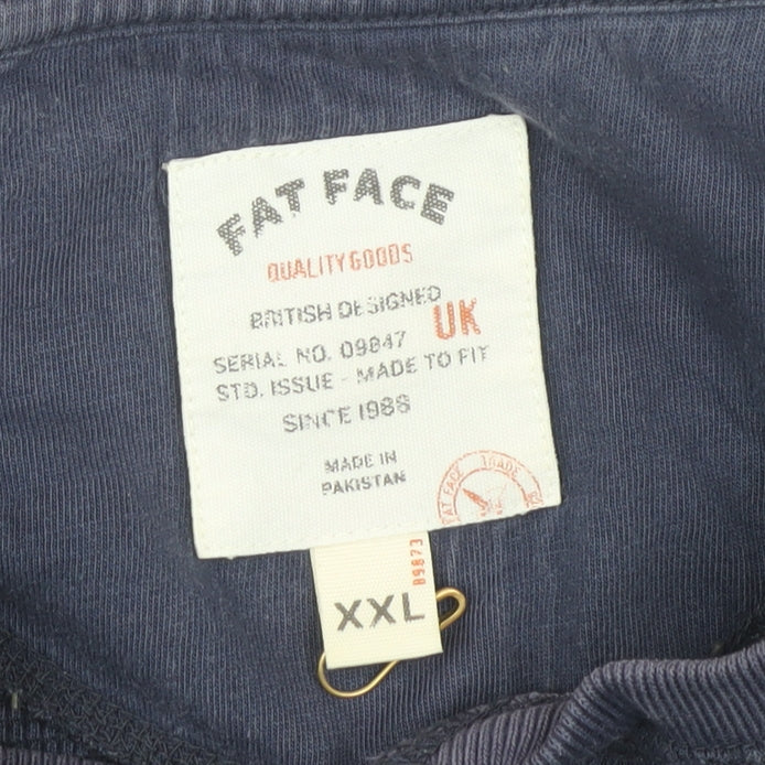 Fat Face Men's Blue 2XL Henley T-Shirt