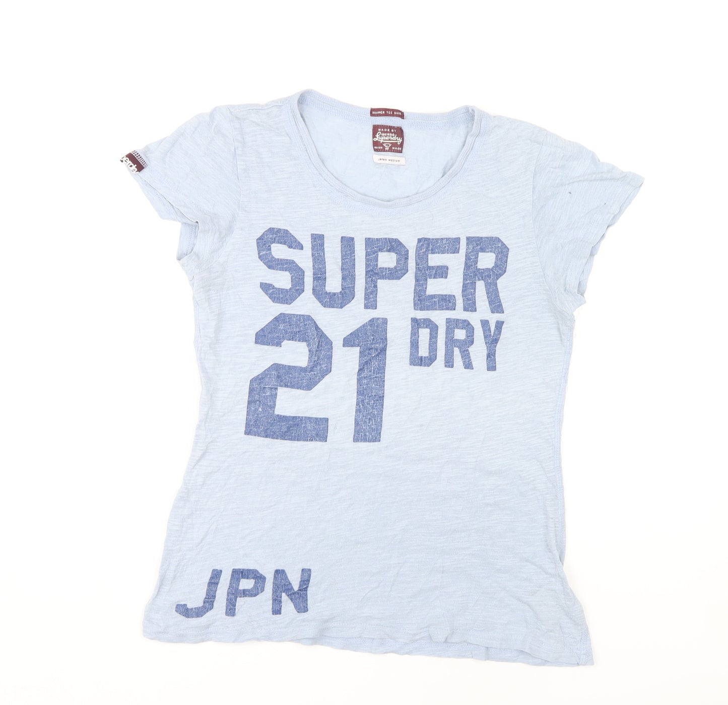 Superdry Women's Blue Medium Crew Neck T-Shirt