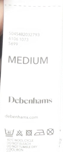 Debenhams Women's Medium Multicoloured Strapless Dress
