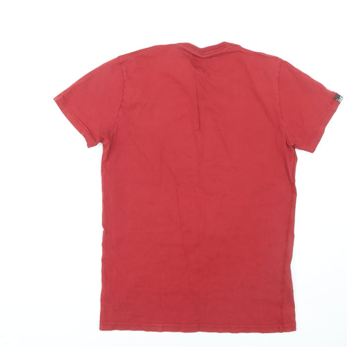 Superdry Men's Red Graphic T-Shirt Medium