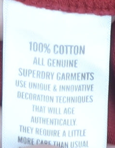 Superdry Men's Red Graphic T-Shirt Medium