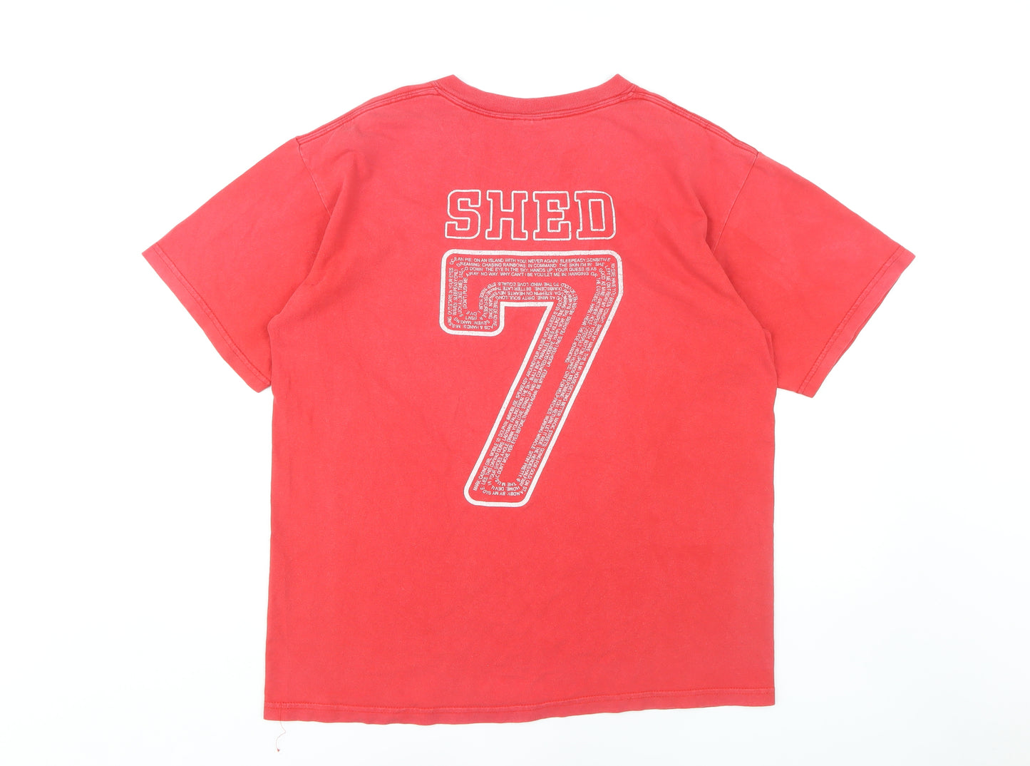 Vintage Red Shed Seven Men's T-Shirt, 1990s, Large