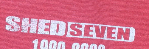 Vintage Red Shed Seven Men's T-Shirt, 1990s, Large
