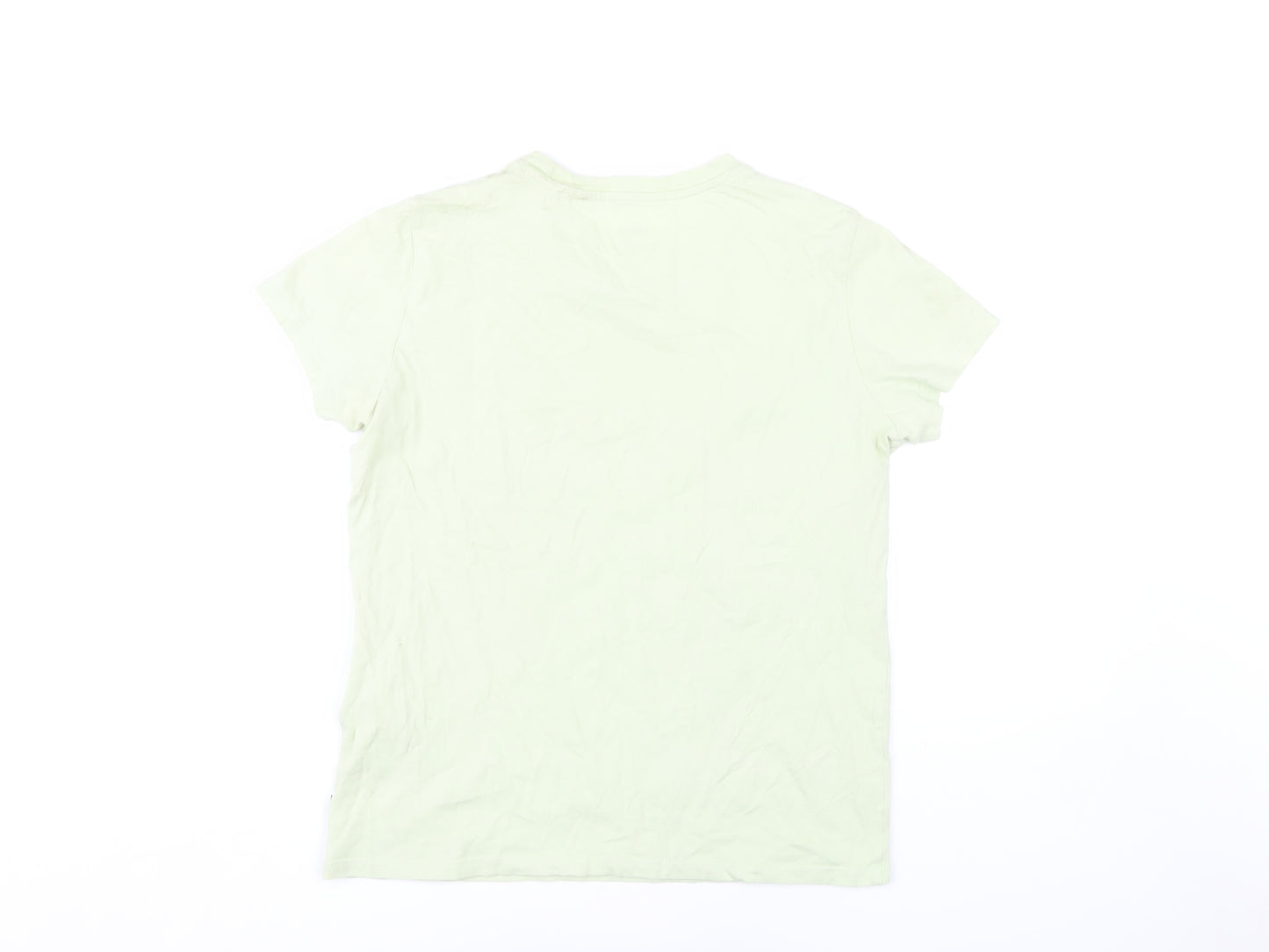 Levi's Women's Green Basic T-Shirt, Size S, Crew Neck