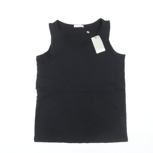 Smallshow Women's Black M Tank Top Sleeveless