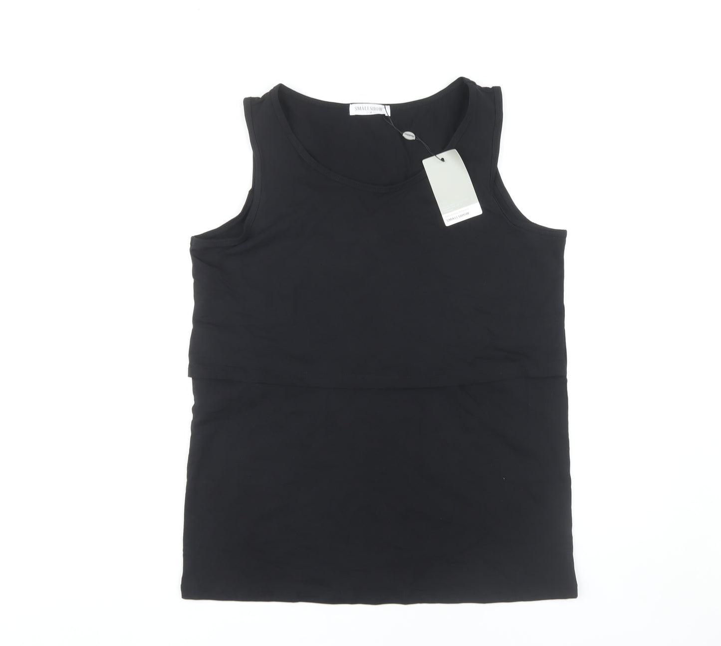 Smallshow Women's Black M Tank Top Sleeveless
