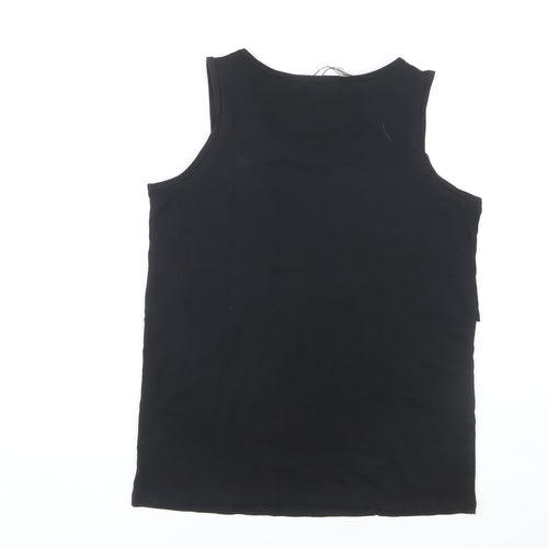 Smallshow Women's Black M Tank Top Sleeveless
