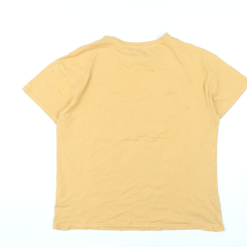 Snoopy Women's Yellow Cartoon T-Shirt Size 12