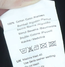 Slazenger Black Men's T-Shirt, Size L, V-Neck Cotton