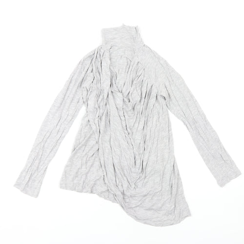French Connection Women's Grey High Neck Blouse Size S