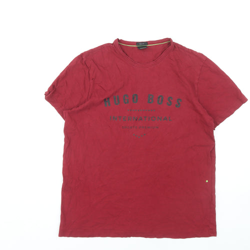 Hugo Boss Red Men's M Graphic T-Shirt