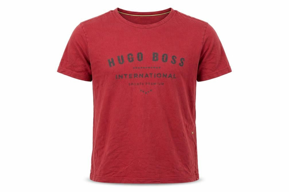 Front view of Hugo Boss Red Men's M Graphic T-Shirt