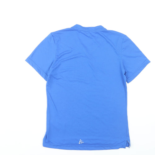 Craft Men's Blue XS Basic V-Neck T-Shirt Activewear