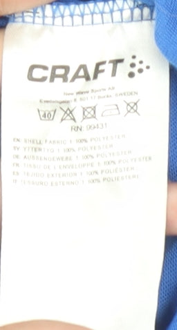 Craft Men's Blue XS Basic V-Neck T-Shirt Activewear