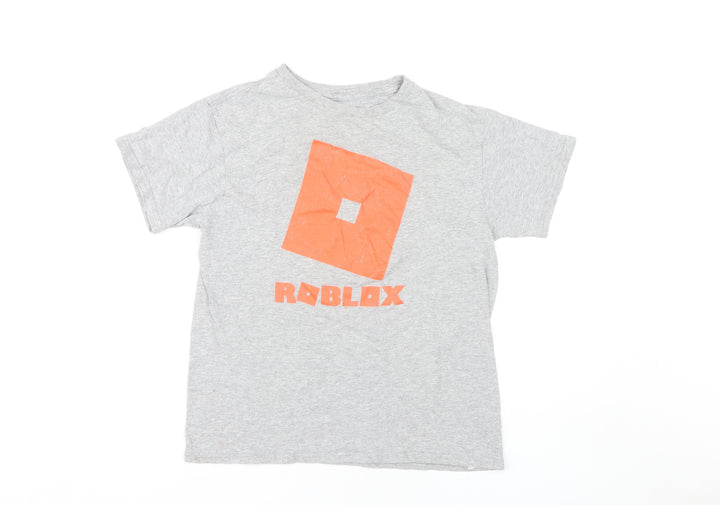 Roblox Boys Grey Graphic Print T-Shirt - Size S