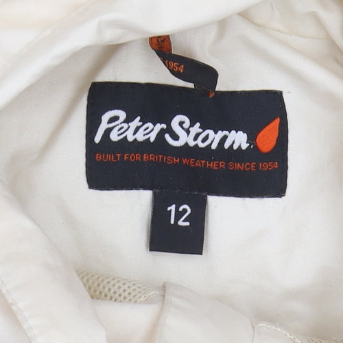 Peter Storm Women's White Anorak Jacket Size 12