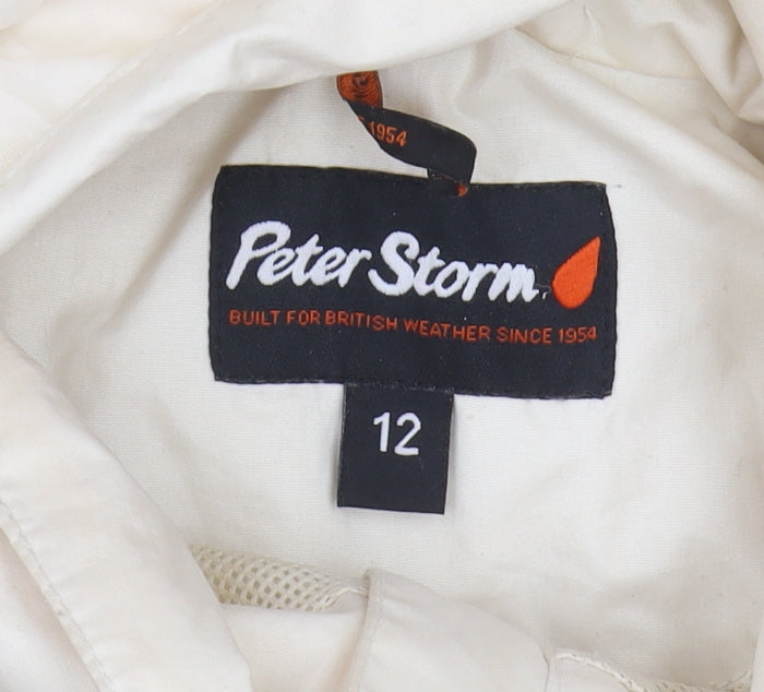 Peter Storm Women's White Anorak Jacket Size 12
