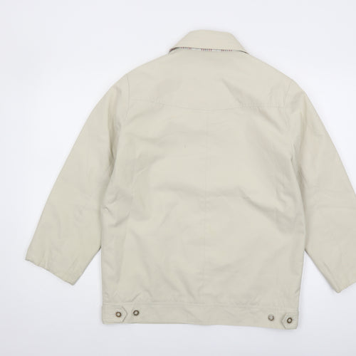 David Barry Women's Beige Button-Up Casual Jacket Size 10