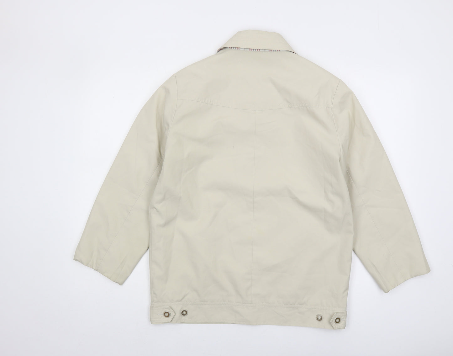 David Barry Women's Beige Button-Up Casual Jacket Size 10