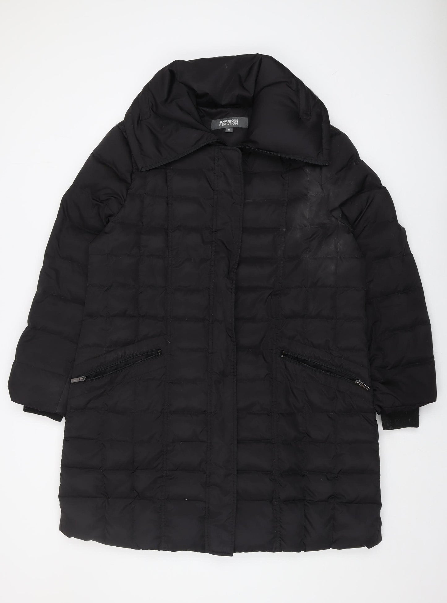 Kenneth Cole Reaction Women's Black Plus Puffer Coat