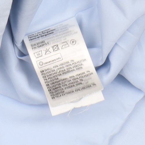 H&M Women's Blue Blazer Size M Double-Breasted Workwear
