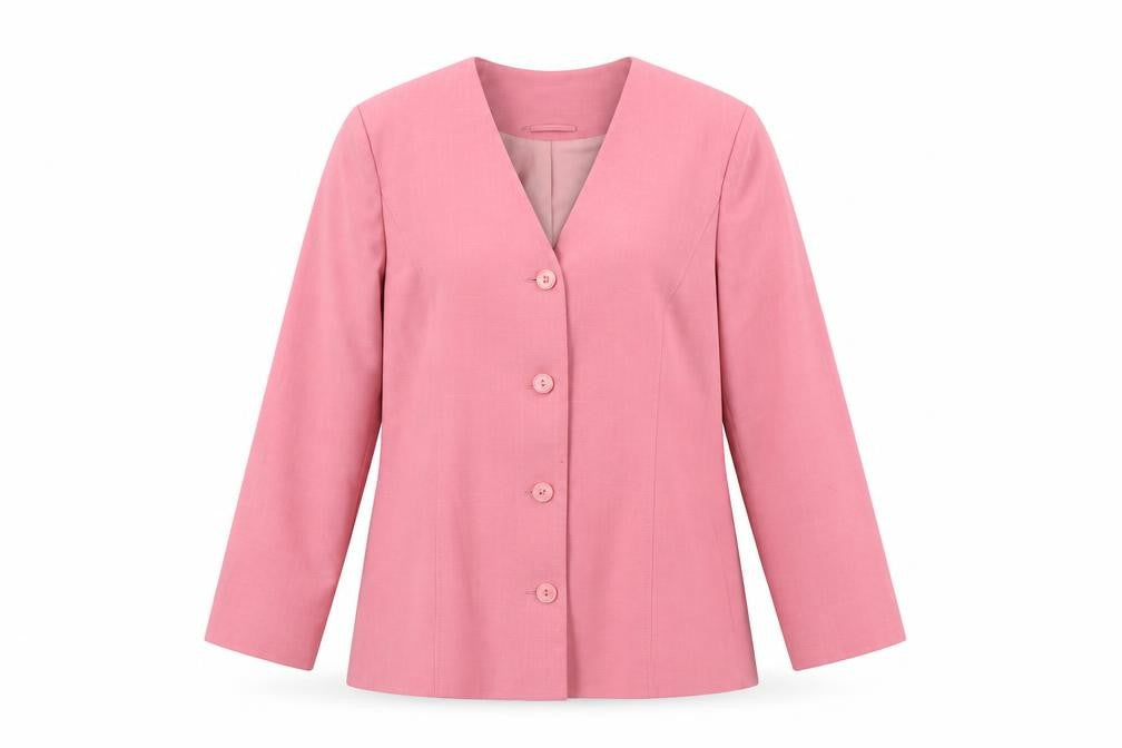 Front view of Honor Millburn Pink Women's Blazer, size 14