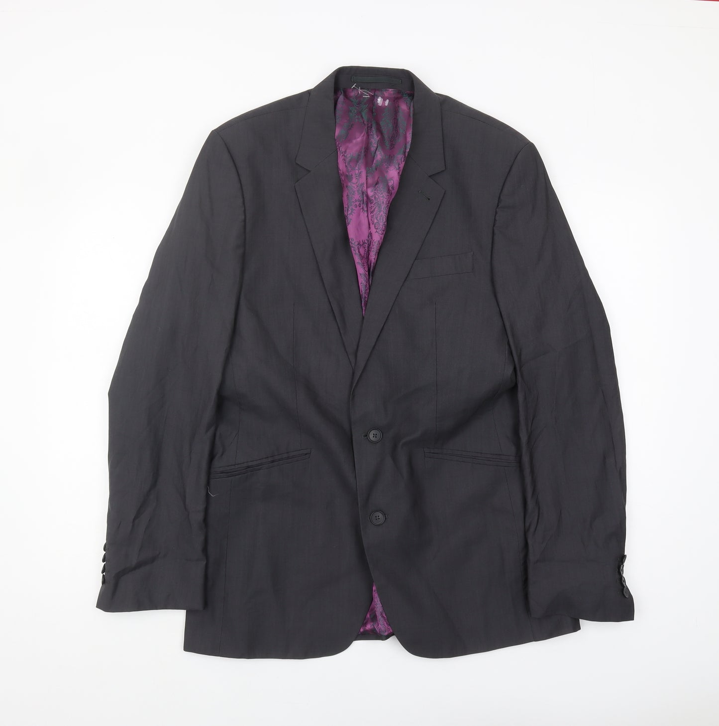 Next Men's Grey Suit Jacket, Regular Fit, 40R