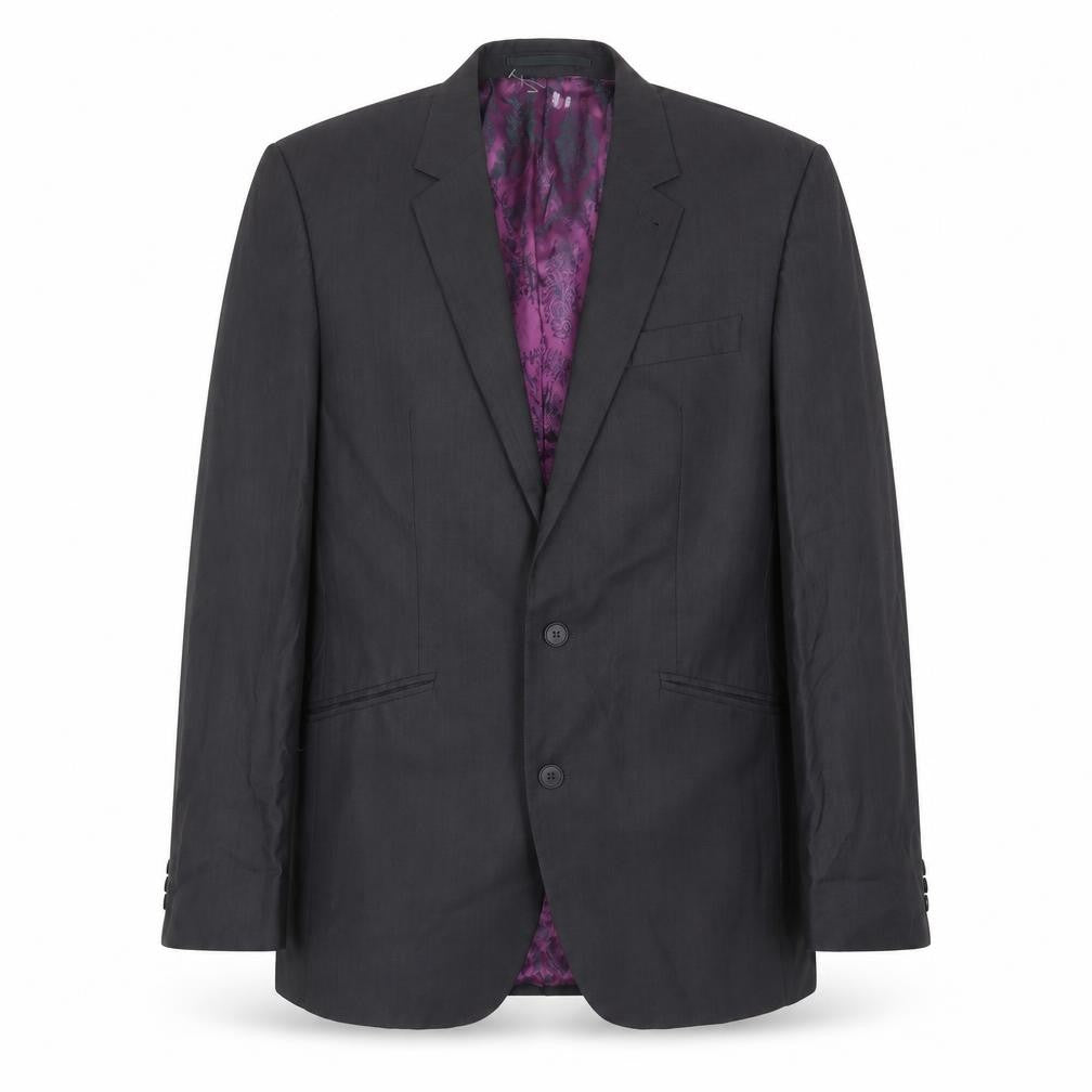 Front view of Next Men's Grey Suit Jacket, Regular Fit, 40R