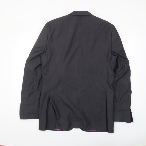 Next Men's Grey Suit Jacket, Regular Fit, 40R
