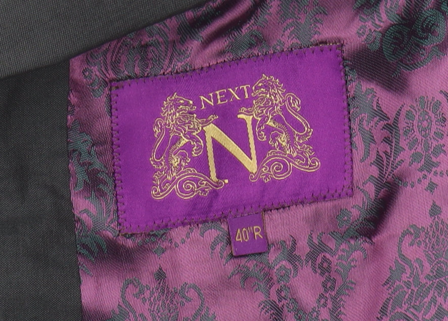 Next Men's Grey Suit Jacket, Regular Fit, 40R