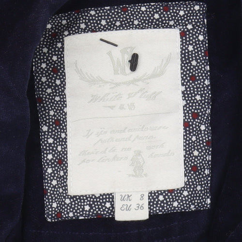 White Stuff Women's Blue Velvet Blazer Size 8
