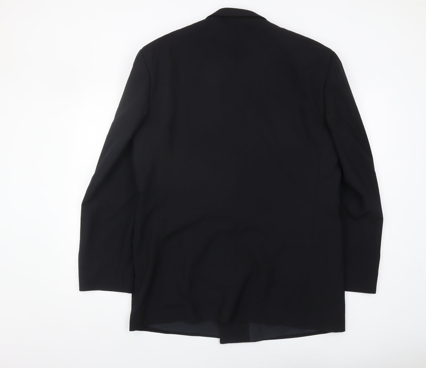 Tom English Men's Black Double-Breasted Blazer 42L