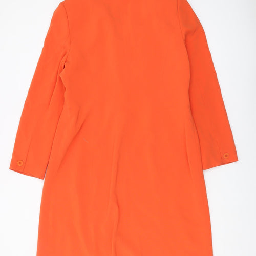 Planet Women's Orange Long Coat, Size 14