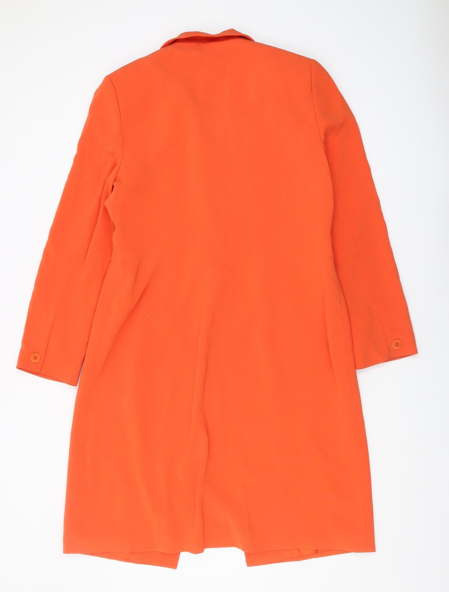 Planet Women's Orange Long Coat, Size 14
