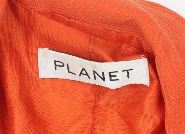 Planet Women's Orange Long Coat, Size 14
