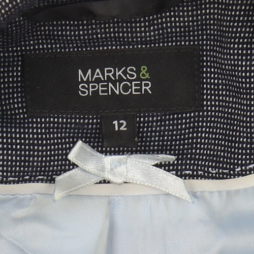 Marks and Spencer Women's Grey Blazer Size 12 Regular