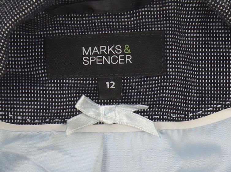 Marks and Spencer Women's Grey Blazer Size 12 Regular