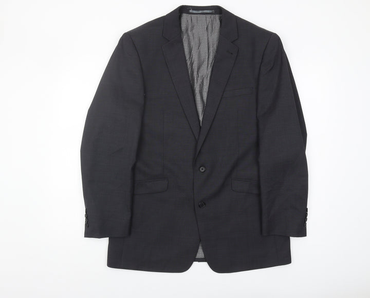 Next Men's Grey Slim Fit Blazer Jacket 40R