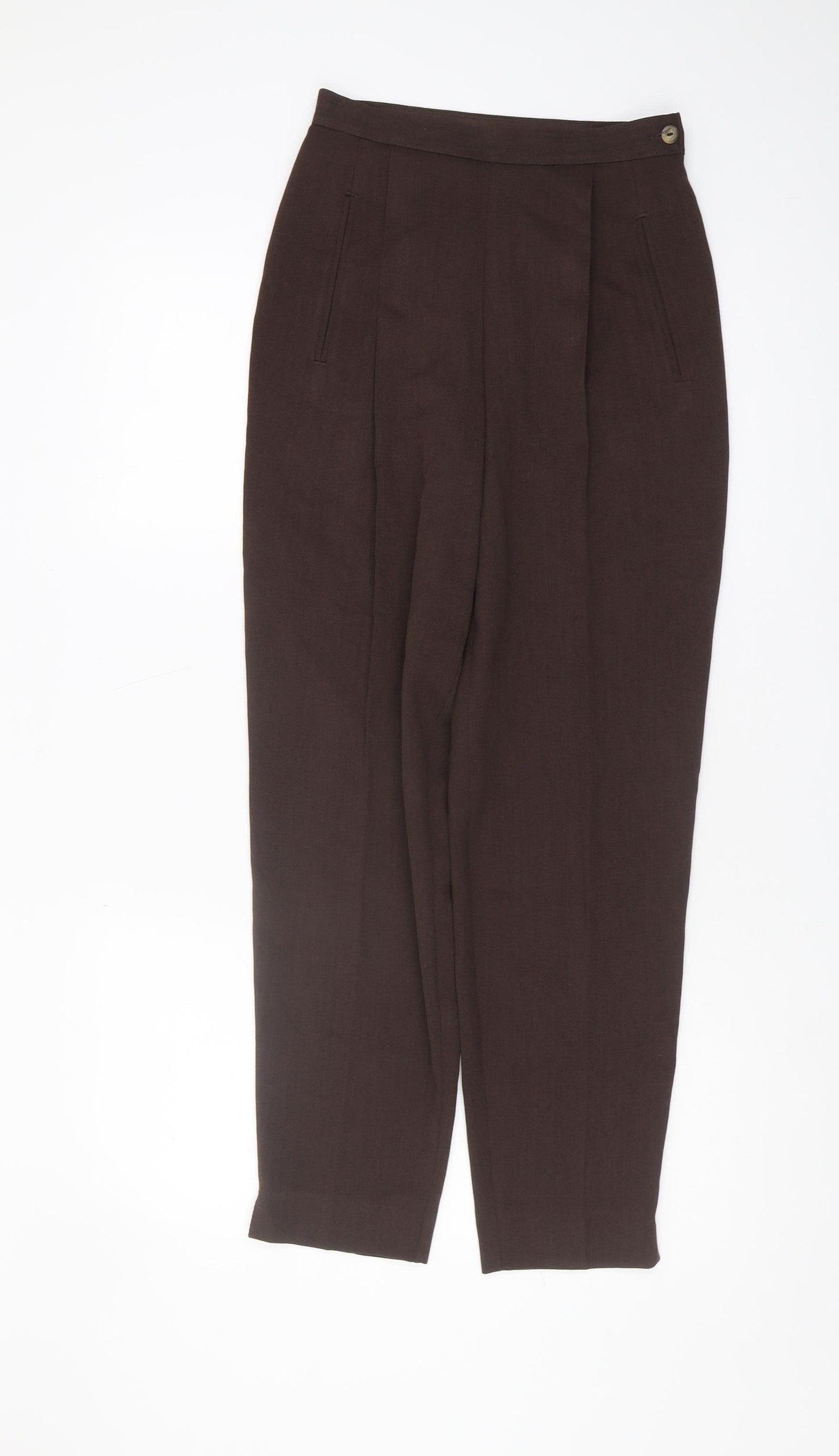 Marks and Spencer Brown Women's Trousers, Size 8