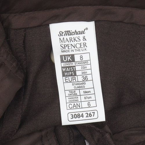 Marks and Spencer Brown Women's Trousers, Size 8