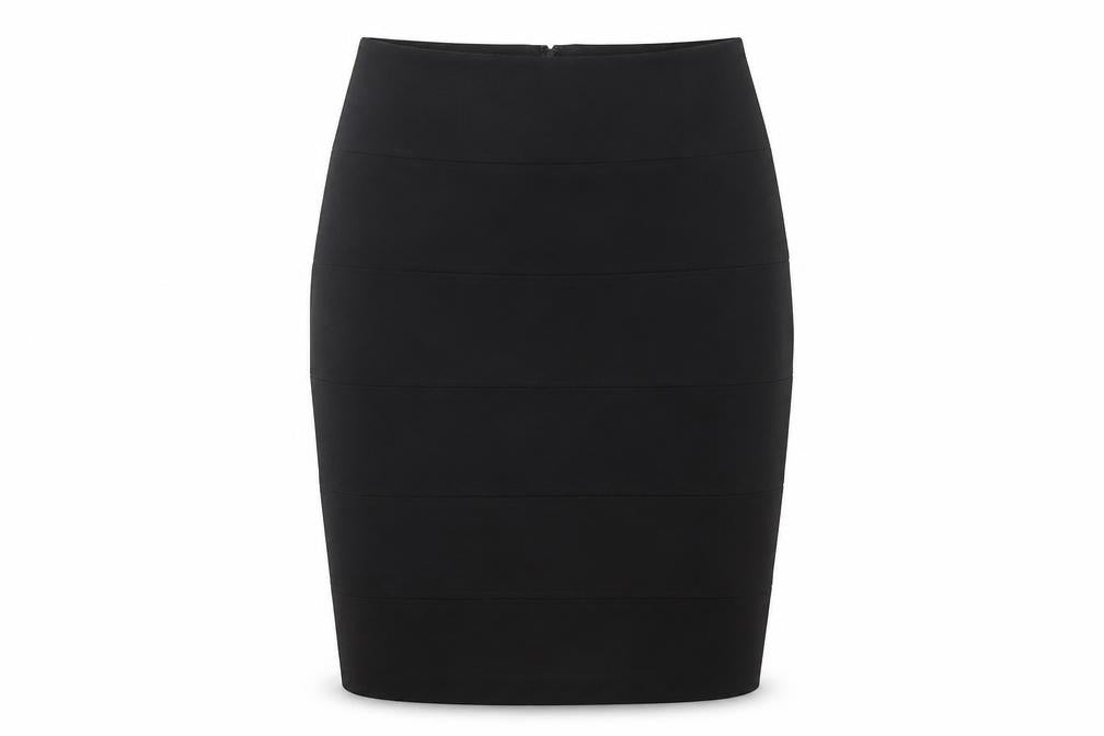 Front view of Kello Scandinavia Women's Black Pencil Skirt, size 10