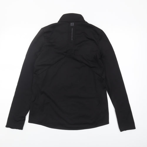 Decathlon Men's Black Pullover High Neck Sports Top