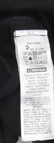 Decathlon Men's Black Pullover High Neck Sports Top