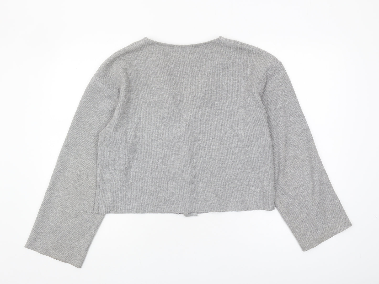 Zara Women's Grey M Cardigan V-Neck